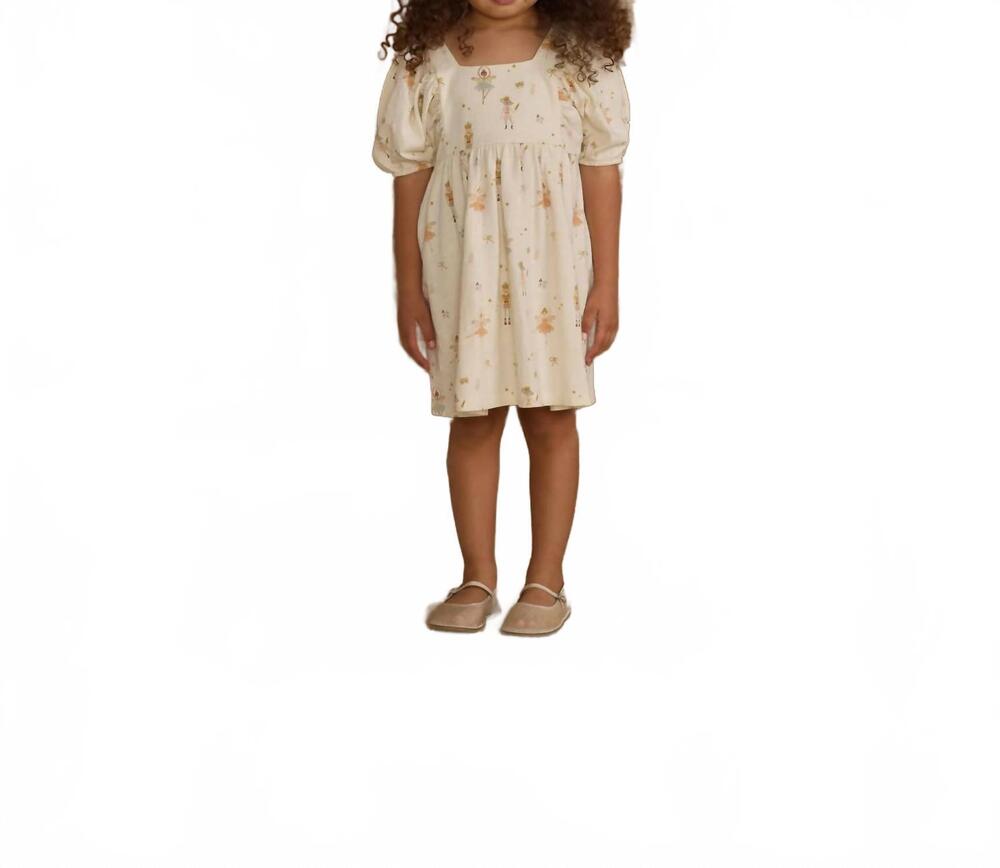 NEW RYLEE + CRU girls brea nutcracker dress in ivory